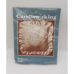Vintage Candlewicking Tulip Design No 2280 Kit Down On The Farm Originals 1982